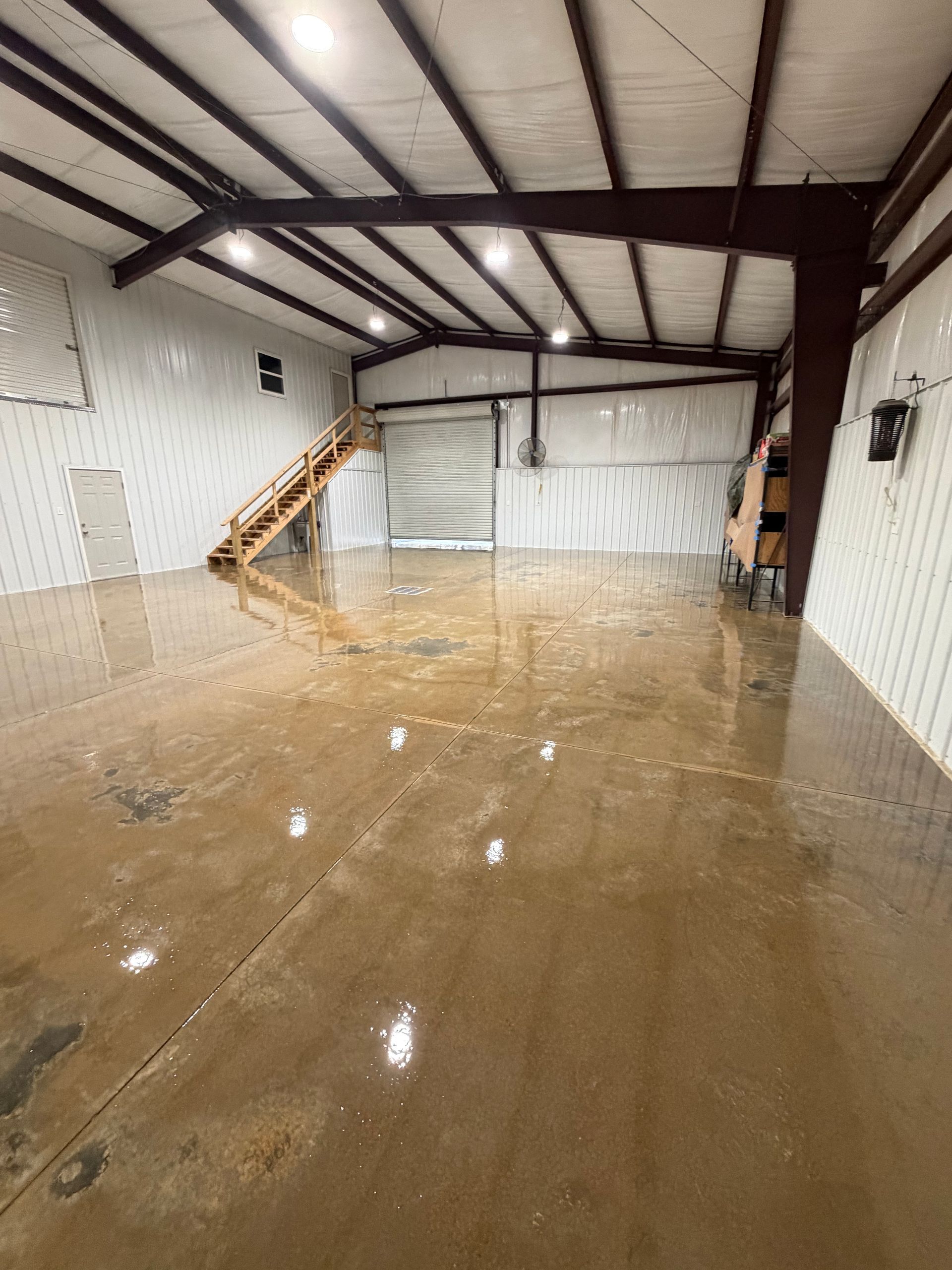 Sealed concrete after