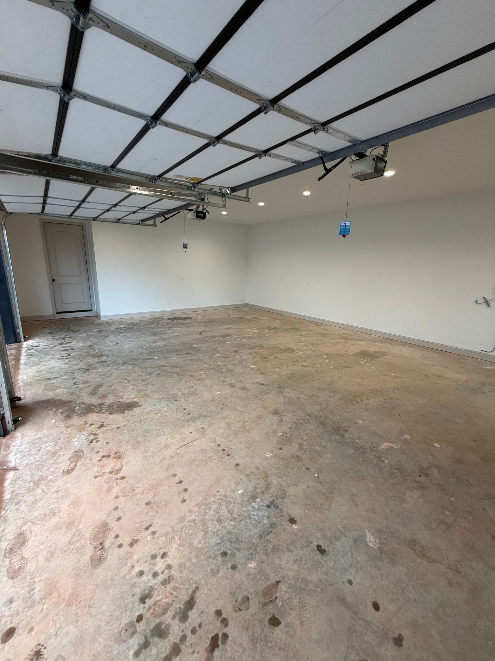 Concrete floor before