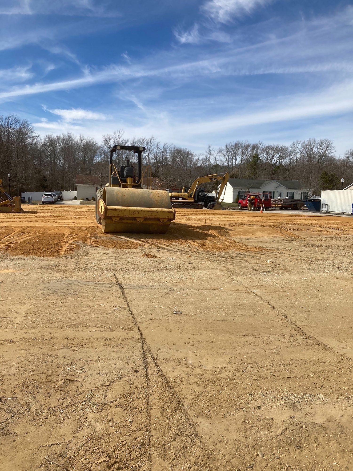 Construction Works with Roller Compactor Machine | Galloway, NJ | Bob Pruchnicki Excavating