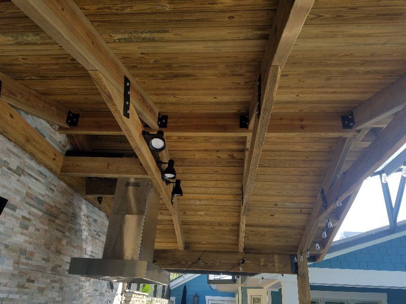 Wooden Kitchen Ceiling — Clermont, FL — Florida Dock & Boat Lifts