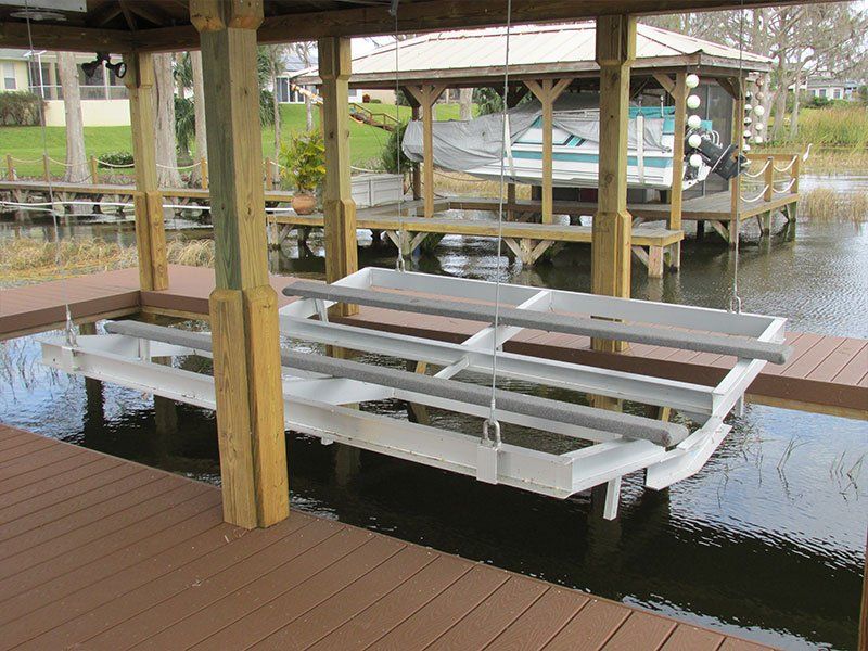 Repaired Boat Lift — Clermont, FL — Florida Dock & Boat Lifts