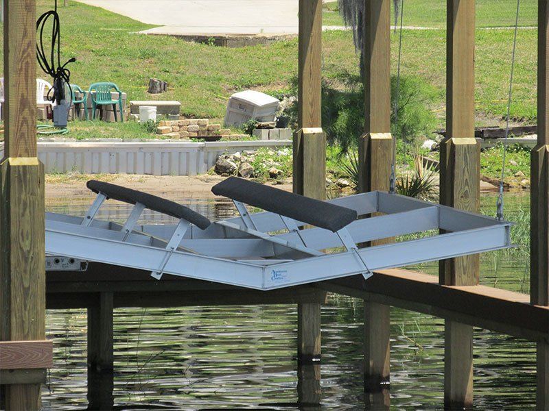 New Metal Boat Lift — Clermont, FL — Florida Dock & Boat Lifts