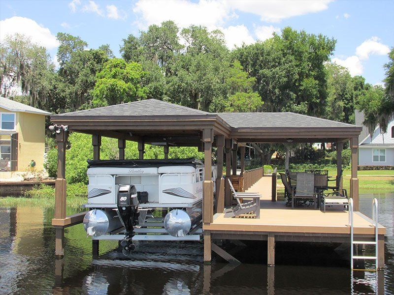 Wood Boat Deck — Clermont, FL — Florida Dock & Boat Lifts