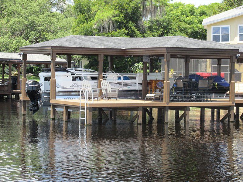 New Wood Boat Deck — Clermont, FL — Florida Dock & Boat Lifts