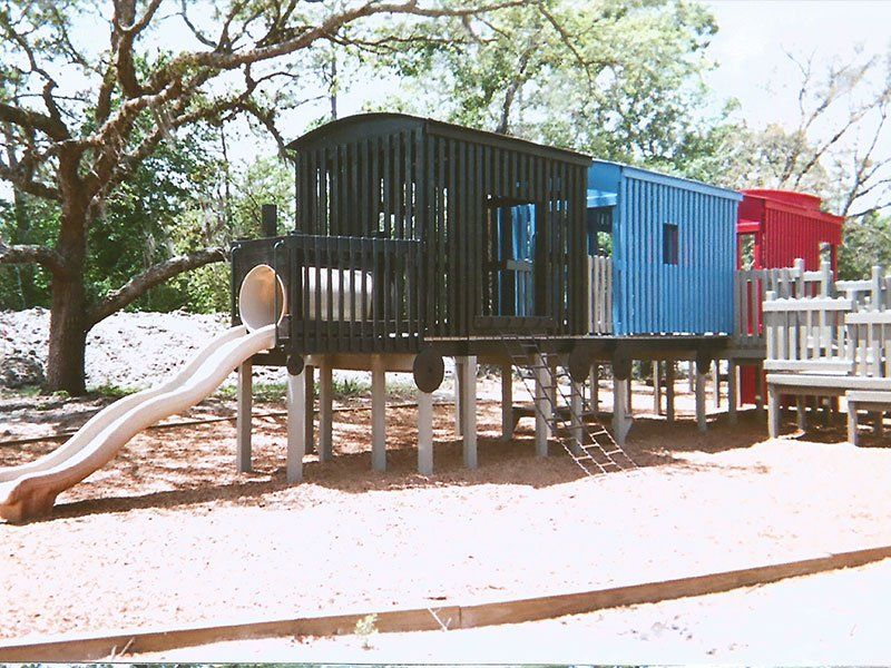 Finished Playground Made with Wood — Clermont, FL — Florida Dock & Boat Lifts