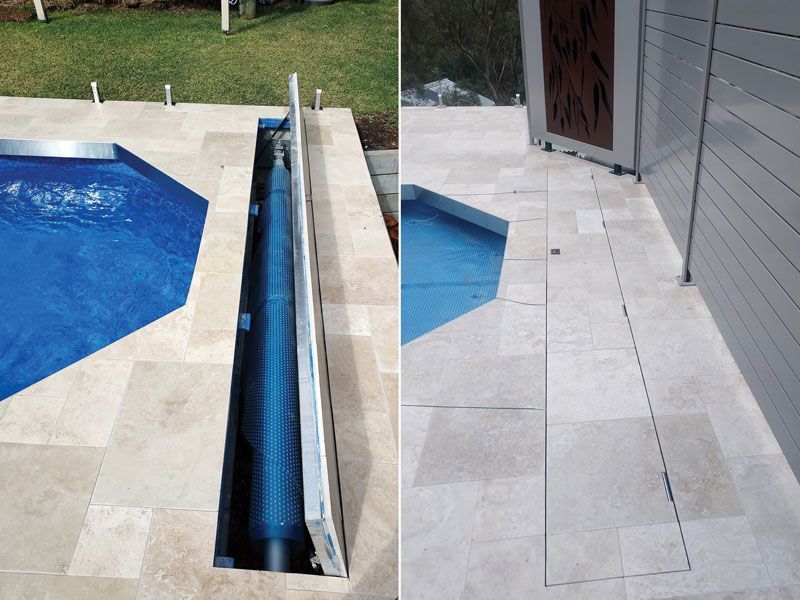 A Picture Of A Swimming Pool With A Drain Underneath It — Aussie UnderCover In South Nowra, NSW