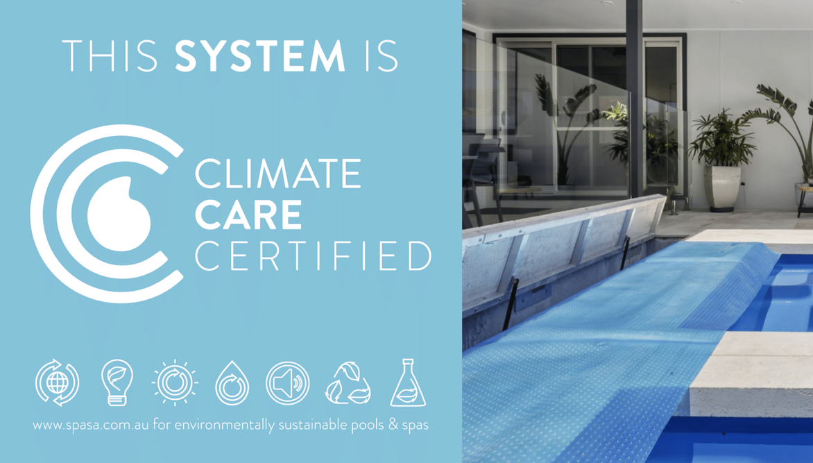 A Blue Sign That Says Climate Care Certified — Aussie UnderCover In South Nowra, NSW