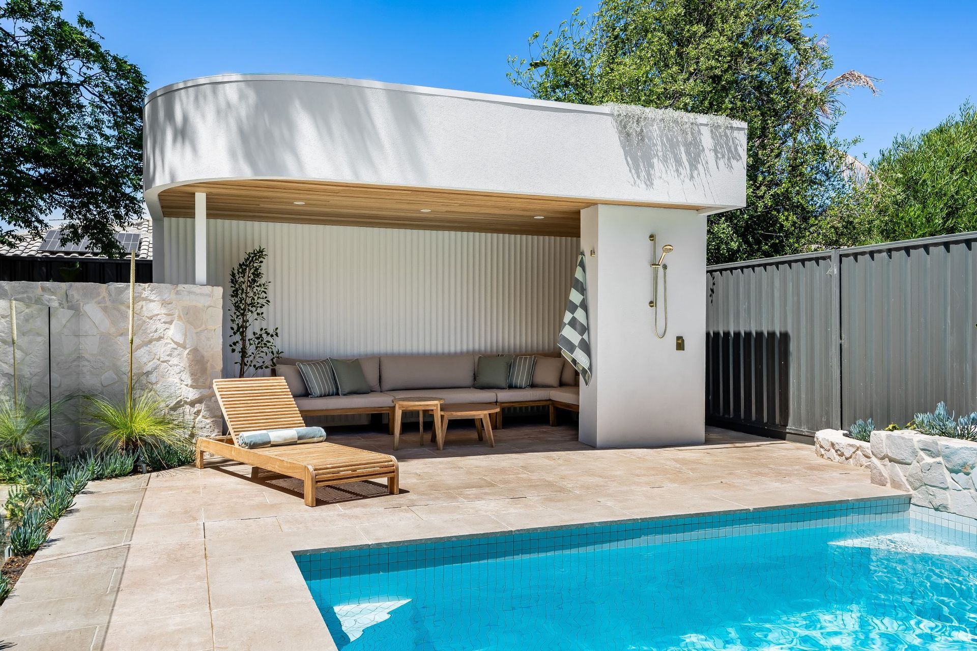 There is a Swimming Pool With a Gazebo in the Backyard — Aussie UnderCover In South Nowra, NSW