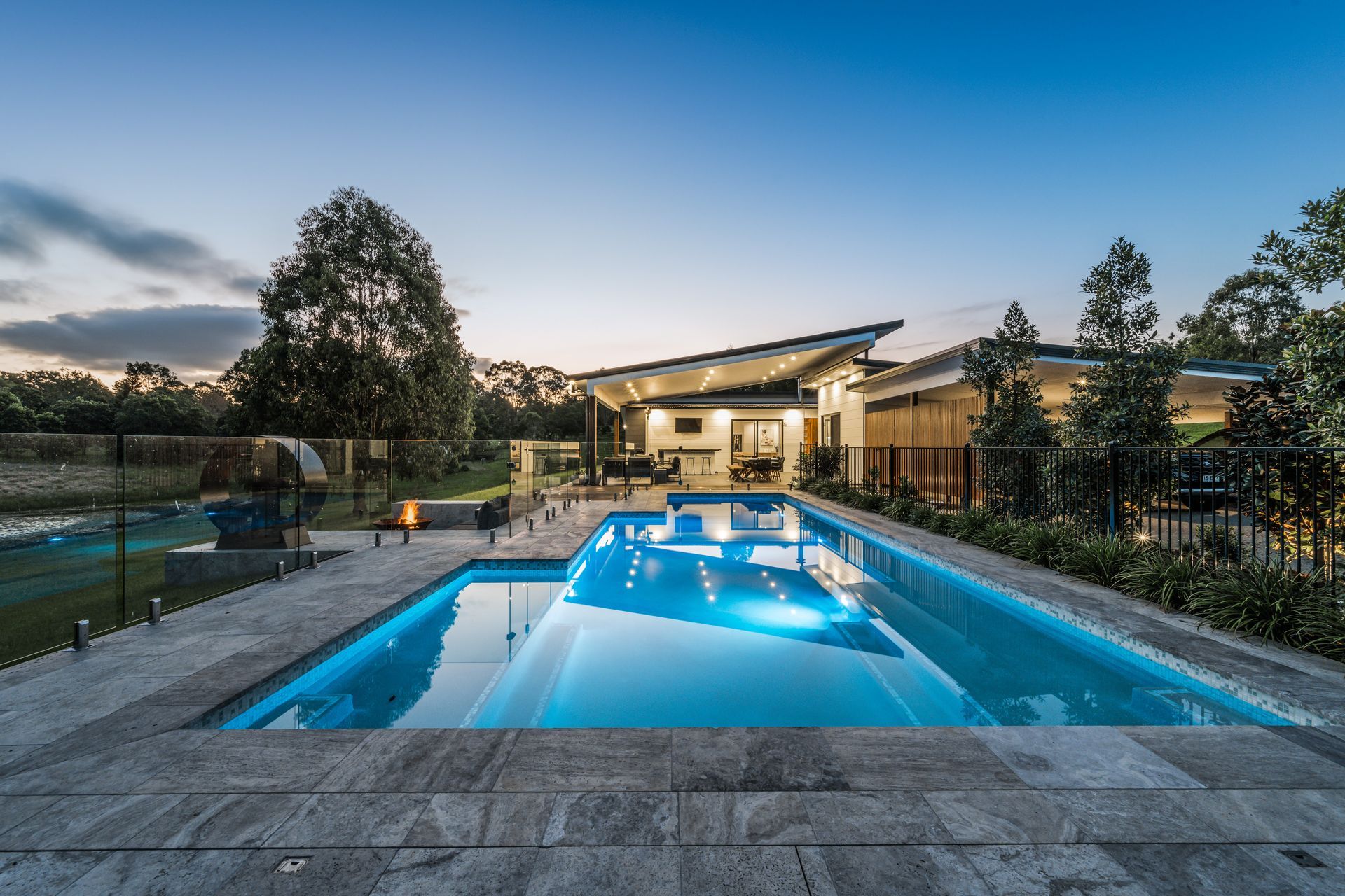 A Collage Of Three Photos Of A Swimming Pool— Aussie UnderCover In South Nowra, NSW