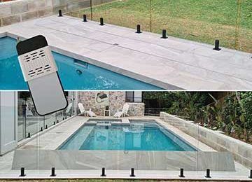 A Swimming Pool With a Glass Fence and a Remote Control — Aussie UnderCover In Brisbane, QLD