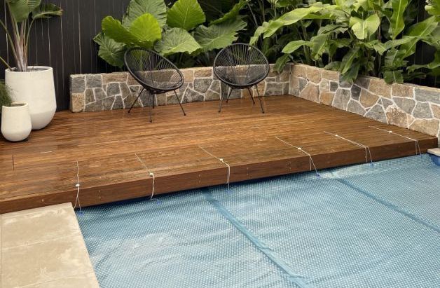 Wooden Deck With Hidden Compartment— Aussie UnderCover In South Nowra, NSW