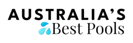 Australia's Best Pools logo featuring a blue and green water drop icon and Channel 9 NOW and Life logos