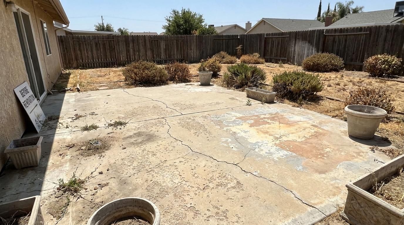 How much patio resurfacing costs in Bakersfield