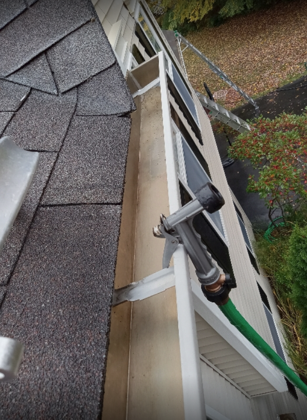 Gutter After— Lebanon, CT — CT Soft Wash & Power Washing