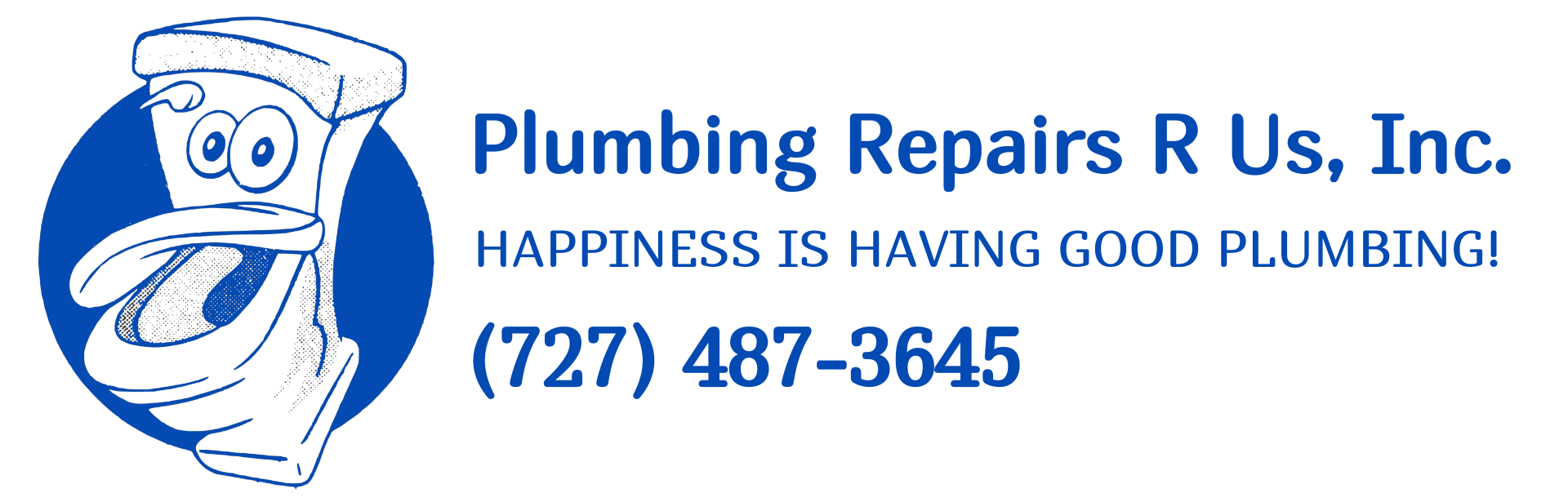 A logo for plumbing repairs r us inc.