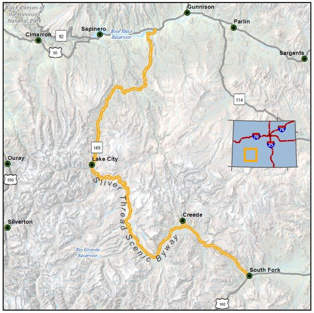 Silver Thread Scenic Byway Map