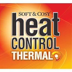 A logo for soft & cosy heat control thermals.