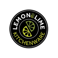 A logo for lemon lime kitchenware with a slice of lemon in the center.