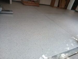 A close up of a white floor in a room — San Leandro, CA — Mission Flooring and Countertop Design