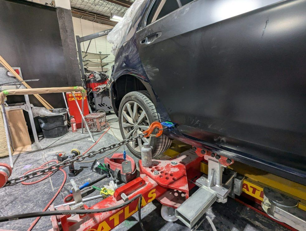 A Car is Being Worked on — Moto Bodyworks in Fyshwick, ACT