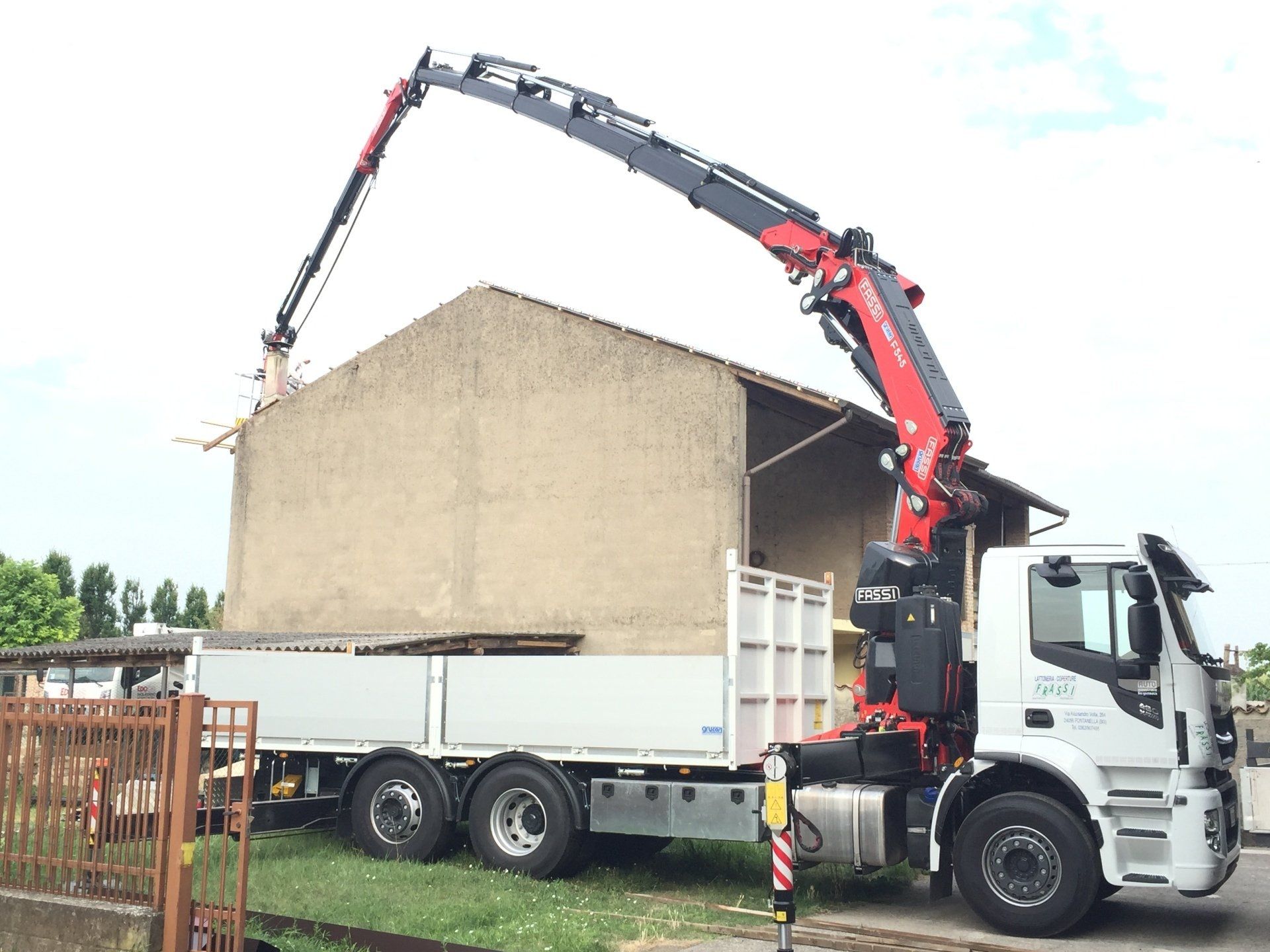 rimozione eternit con piattaforma