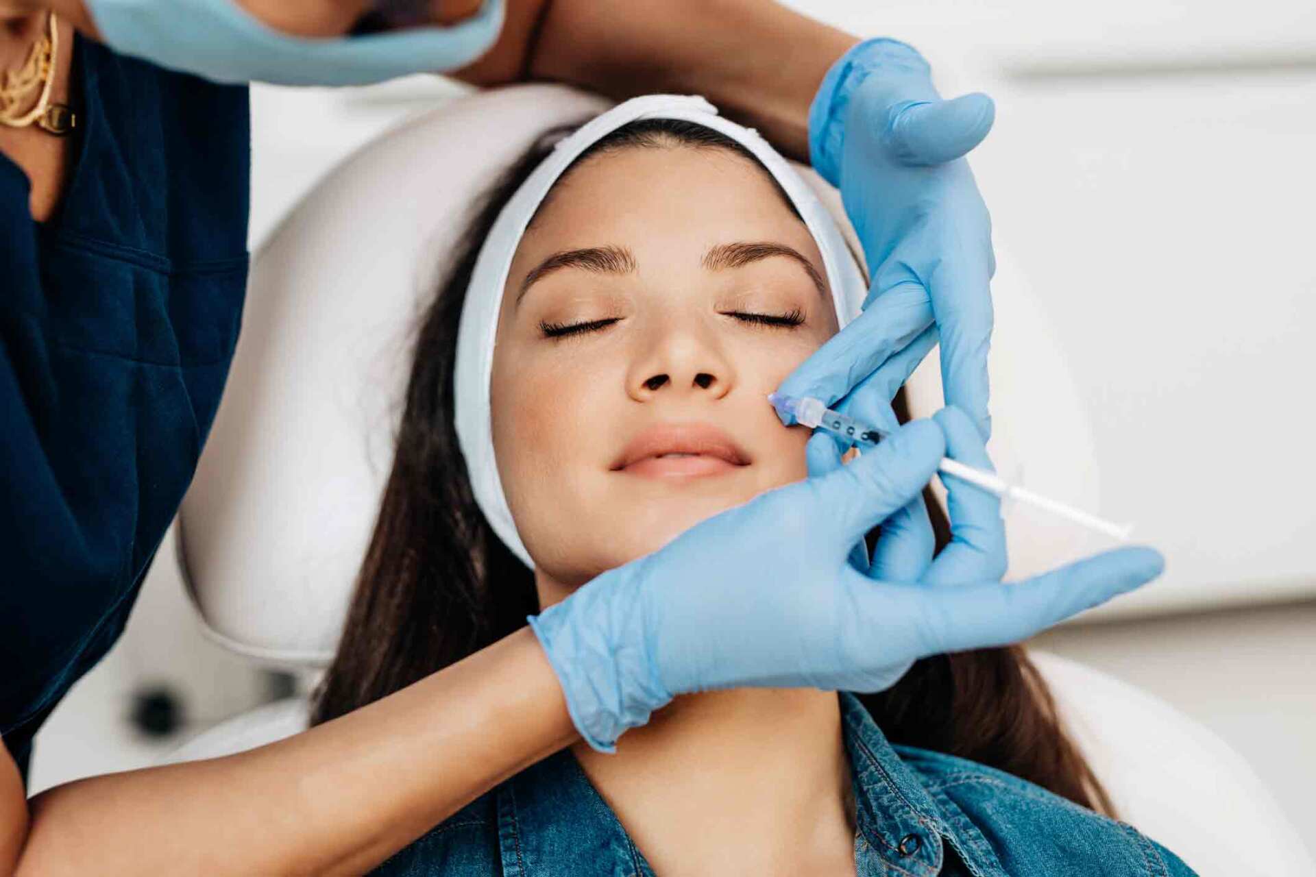 Woman Having Facial Injection — Plano, TX — North Texas Medical Anti-Aging Center