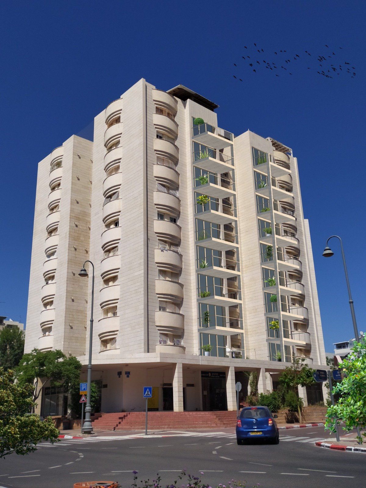 פרוייקט בניית תוספת מרפסות 12 מ