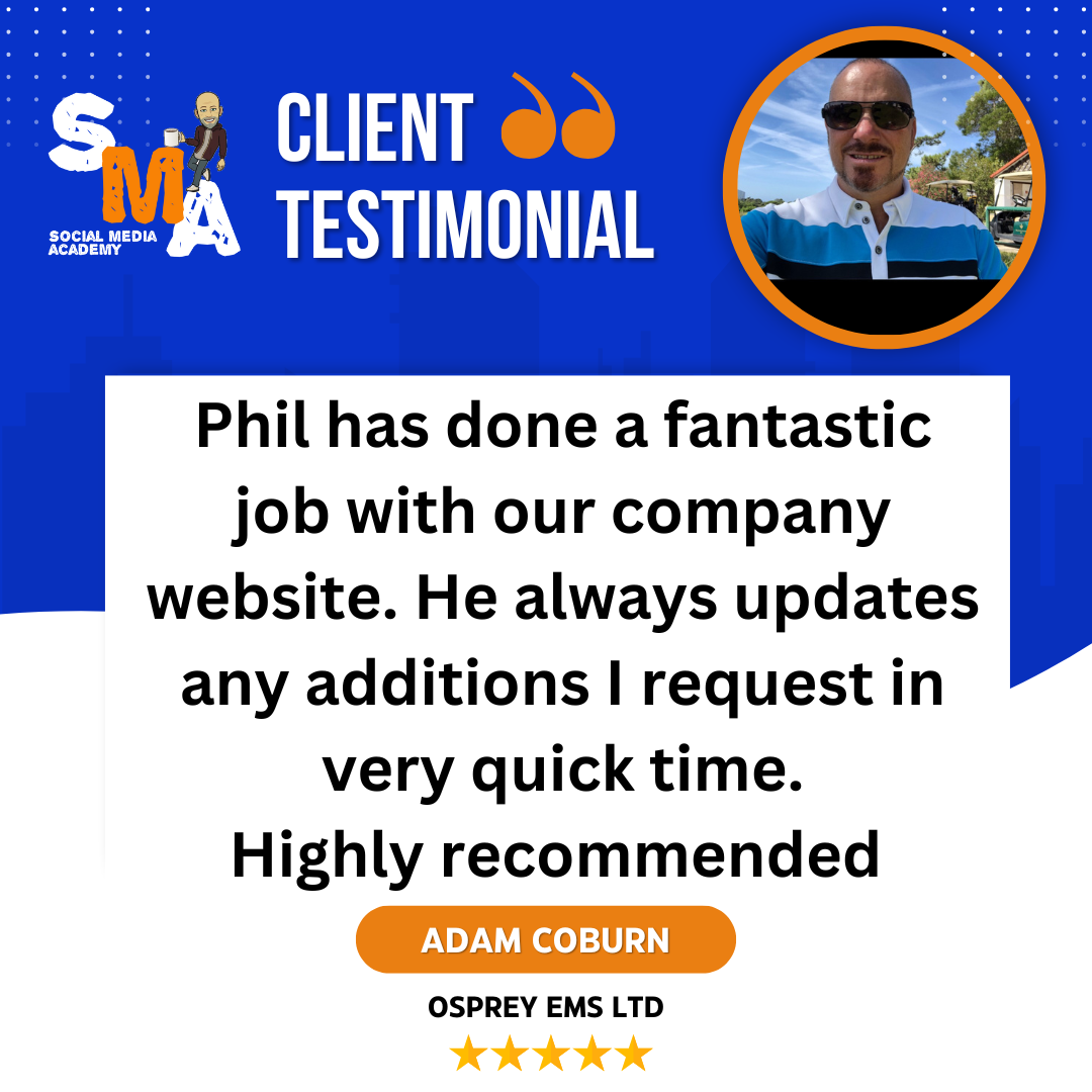 Phil has done a fantastic job with our company website .