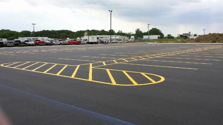 Finished Line Strip — Line Striping in Fort Wayne, IN