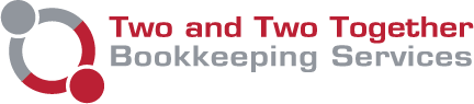 two and two together bookkeeping services logo