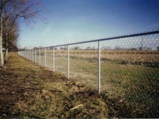 Chain-link fence borders