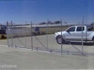 A chain-link fence