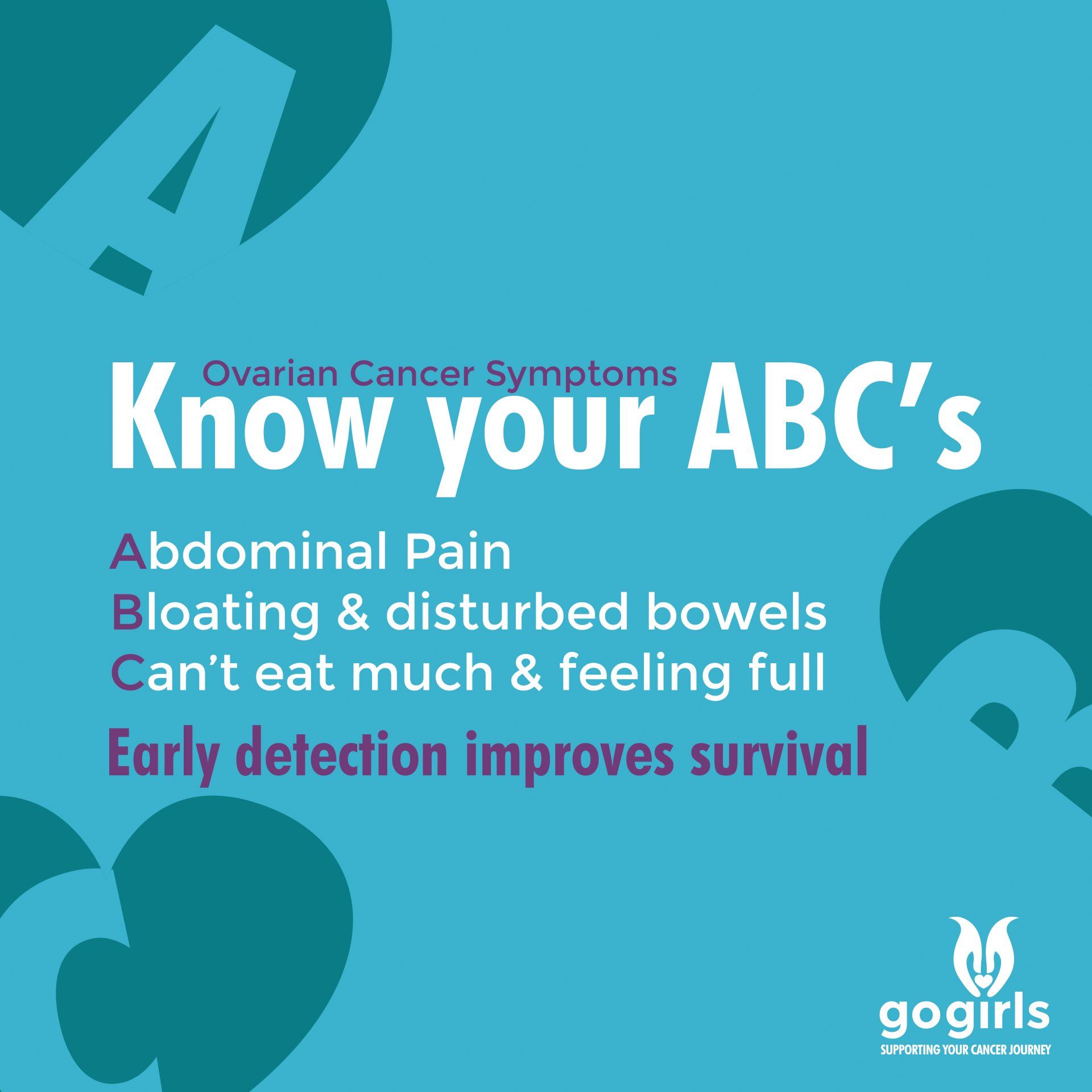 launch of GO Girls #abc campaign to raise awareness of ovarian cancer