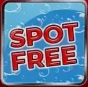 Spot Free logo with red text on a blue background with bubbles.