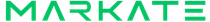 Green “MARKATE” logo on a white background