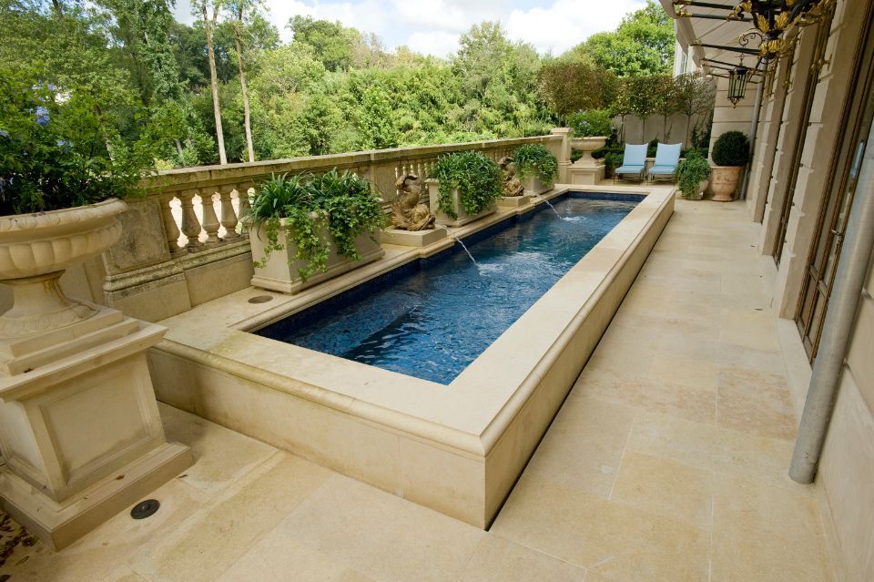 All Glass interior inground swimming pool