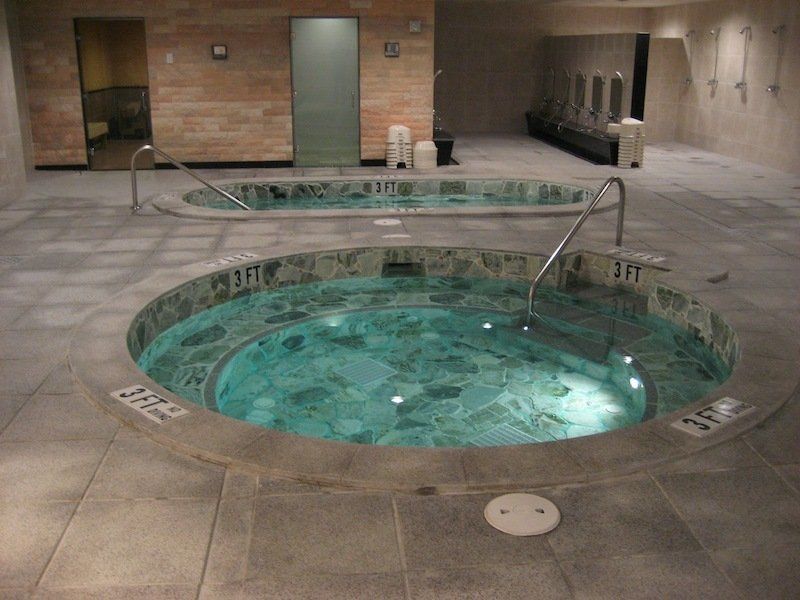 Inground Commercial swimming pool negative edge