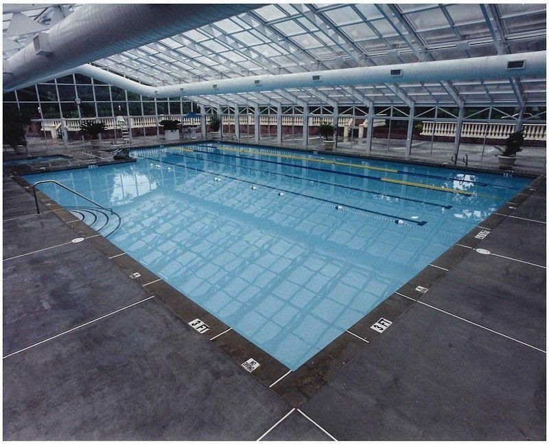 Inground Commercial swimming pool negative edge