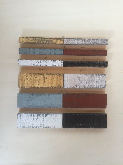 cornice asta oro argento celeste rosso bianco nero