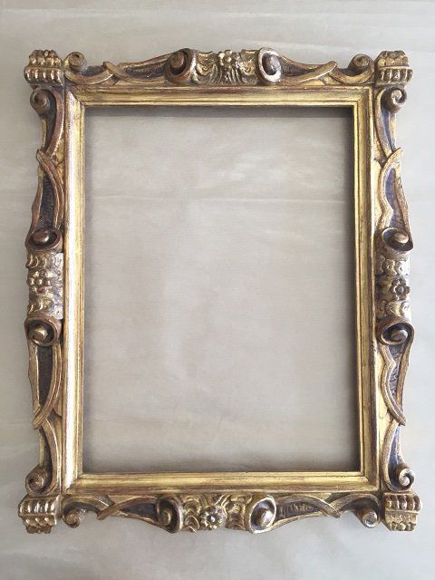 cornice intagliata a mano stile '600 veneziano