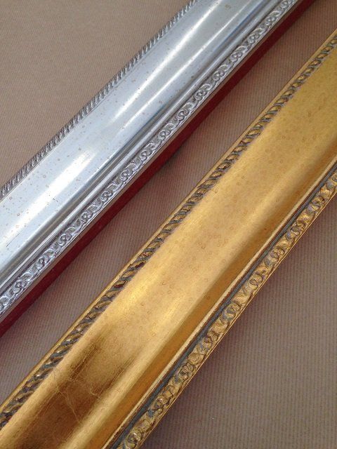 cornice asta intagliata oro argento