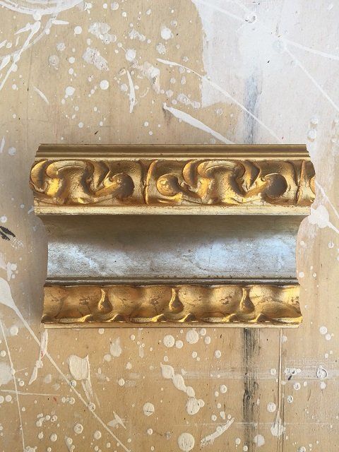 cornice asta intagliata oro