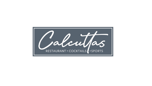 The logo for calcuttas restaurant cocktails and sports