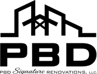 Black PBD logo with a house roof icon and text &ldquo;PBD Signature Renovations, LLC&rdquo;