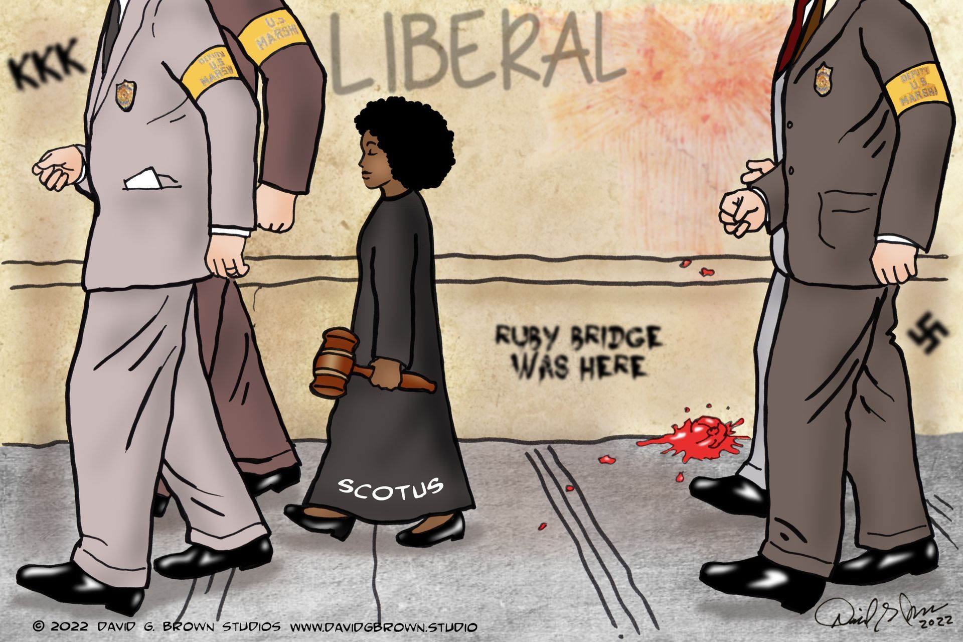 Cartoon: Black girl, 