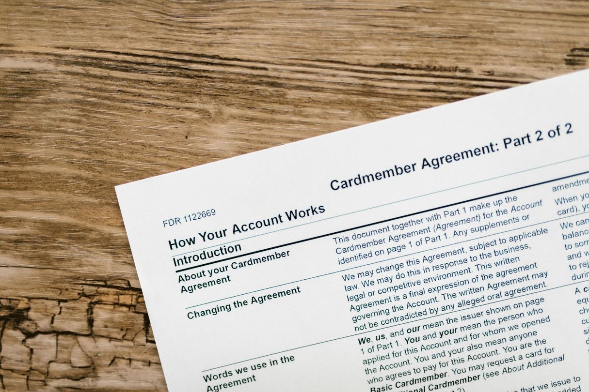 White paper with text 