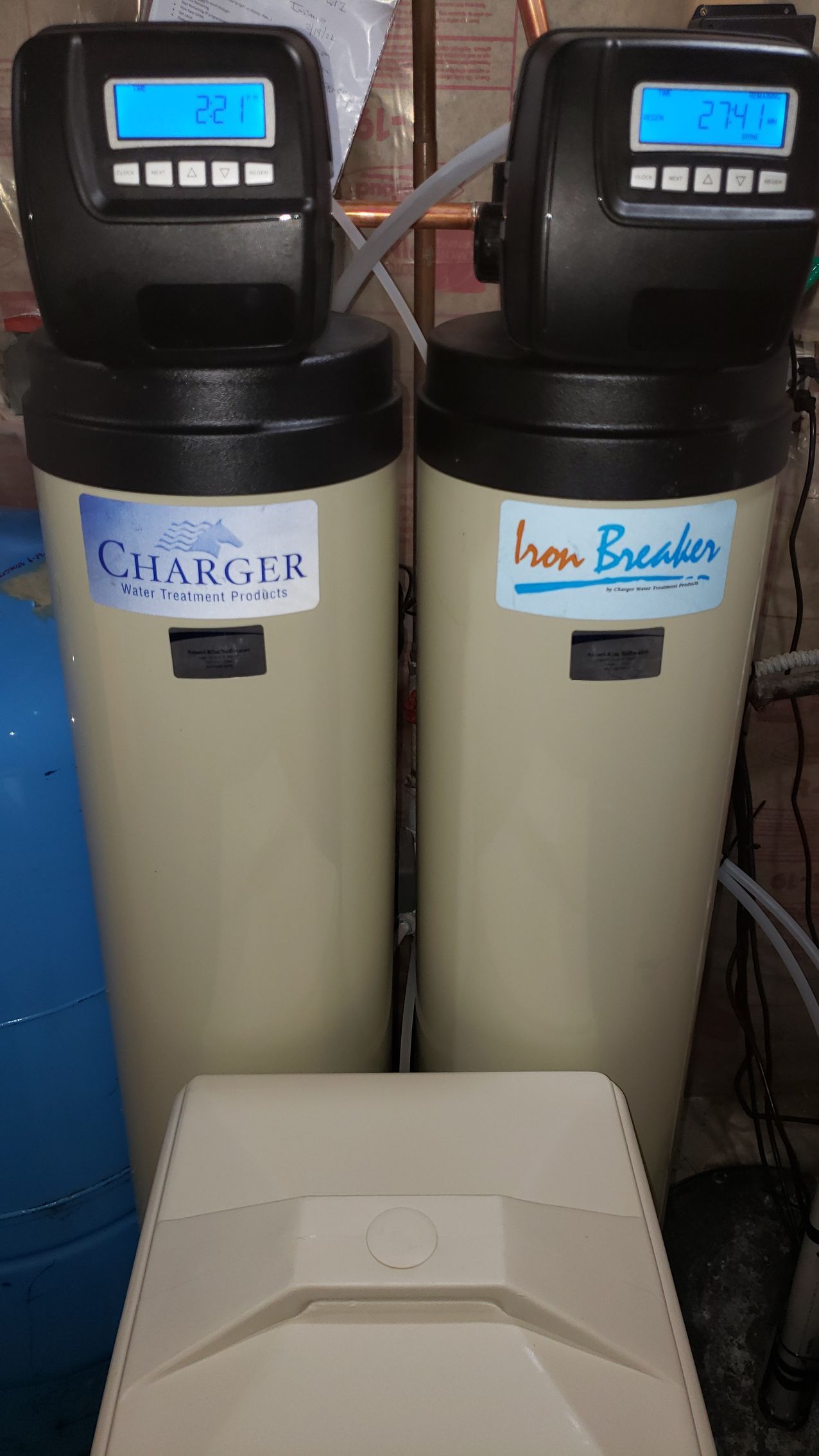 Softener with whole house filter