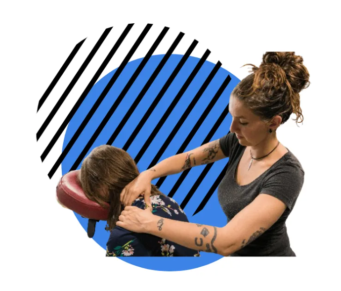 Office Kneads chair massage services