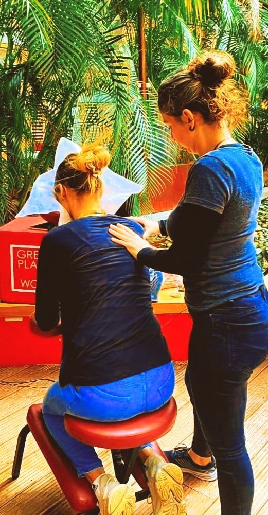 Corporate wellness services in Galway - onsite massage therapy by Office Kneads.