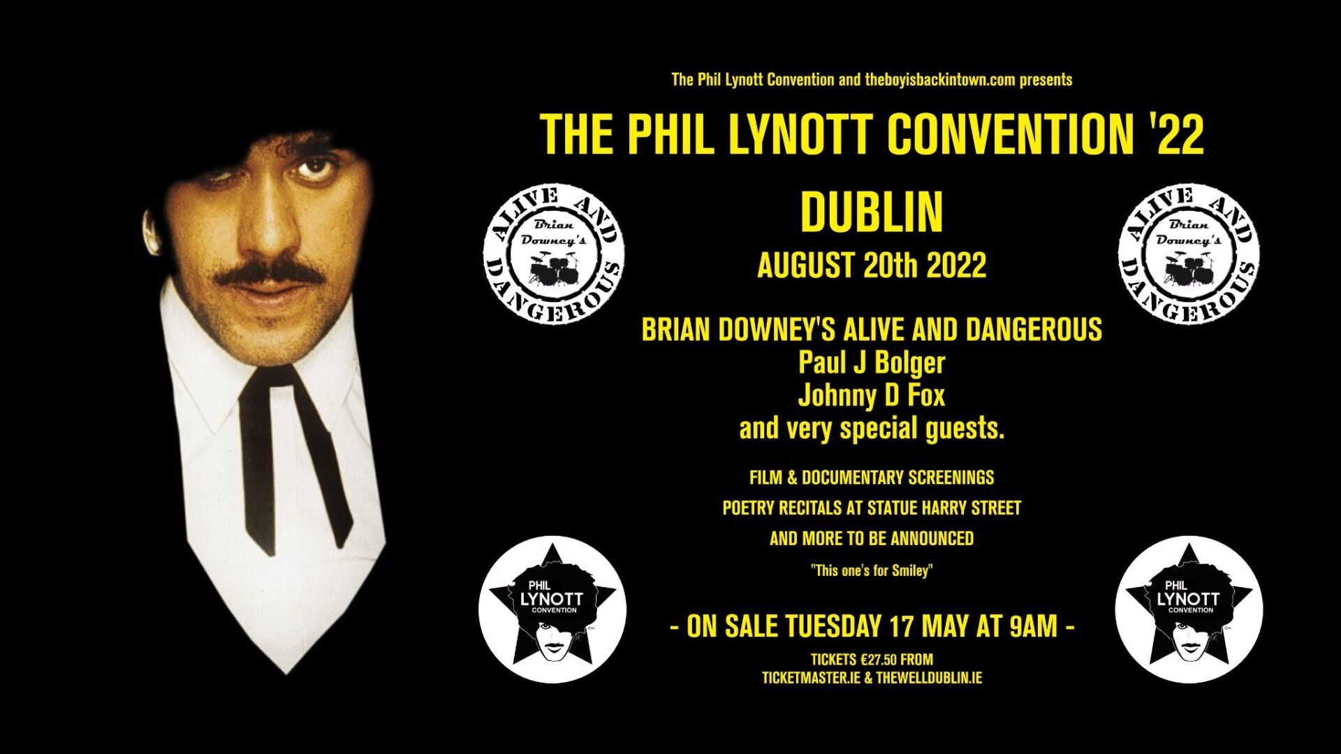 The Phil Lynott Convention ‘22 Dublin  August 20th 2022
